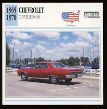 1965 - 1970 Chevrolet Chevelle SS 396  Classic Cars Card picture