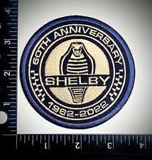 Ford Shelby Patch 60TH Anniversary 1962 - 2022 Racing Iron or Sew On HiQuality picture