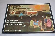 '67 Ford Wagons 1967 Original Car Sales Brochure Catalog Fairlane Falcon Club picture