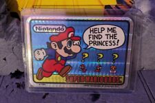 Vintage 1990 Super Mario Bros Prism Sticker  Prismatic RARE NOS Sticker Card D picture