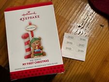 New Hallmark 2013-2018 My First Christmas Baby's 1st Child's Age Ornament picture