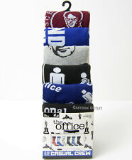 The Office Socks Adult Crew 6 Pairs TV Show Shoe Size 8-12 Casual Men B-Day Gift picture