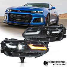 LED Headlights For 2019-2024 Chevrolet Camaro LT LS Projector Lens Left+Right picture
