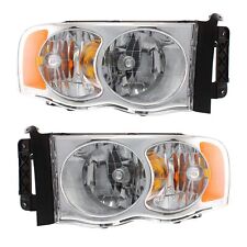 Headlight Assembly Set For 2002-2005 Dodge Ram 1500 Left and Right With Bulb picture