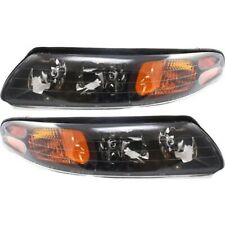 Headlight Assembly Set For 2000-2004 Pontiac Bonneville Left and Right With Bulb picture