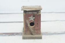 Red Primitive/Rustic Bird House Hand Made Salvaged Antique Barn Wood #S9-22/14 picture