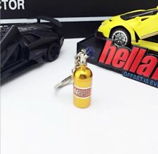 Ship from USA Yellow Nitrous Oxide Bottle Keychain picture