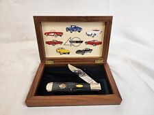 Chevrolet Corvette 1993 40th Anniversary Commemorative Knife In Walnut Box picture