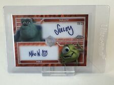 2023 Topps Chrome Disney 100 Monsters Inc Sulley Mike Dual DL-6 Orange 19/25 picture