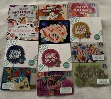 Lot of 12 Starbucks Mother’s Day Gift Cards for Various Years 2015-2024 NEW picture