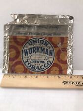 UNION WORKMAN vintage chewing tobacco 1975 empty pouch. picture