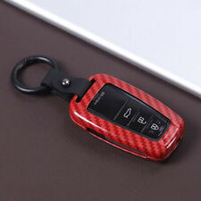 Fit For 2018-2020 Toyota Camry Carbon Fiber Red Remote Key Case Shell Key Cover picture