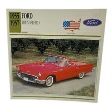 Cars of The World - Single Collector Card 1955 1957 Ford Thunderbird picture