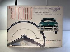 Vintage 1951 Ford Erie Pennsylvania Harris Sauer Sales Car Brochure Dealership picture