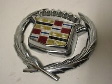 1980-1996 Cadillac Brougham Chrome Rear Trunk Lock Flipper Cover Emblem OEM picture