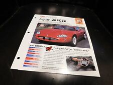 1998 Jaguar XKR Spec Sheet Brochure Photo Poster picture