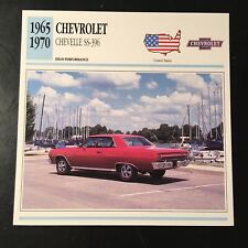 Chevrolet Chevelle SS-396 1965-1970 Spec Sheet Info Card picture
