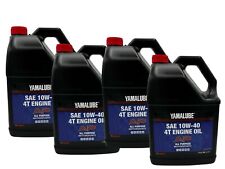 Yamaha OEM All Purpose Performance 4-Stroke Engine Oil LUB-10W40-AP-04-4PACK picture
