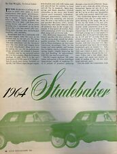 Road Test 1964 Studebaker Commander illustrated picture