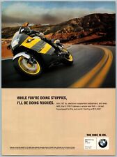 BMW Motorrad K 1200 S Yellow Motorcycle Ride Is On Apr, 2006 Full Page Print Ad picture
