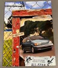 2002 Toyota Sienna Van Original Sales Brochure picture