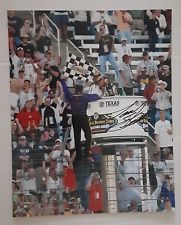 Tony Stewart Autographed 8 x10 Photo Texas Winner Grabs Flag Crown Royal NASCAR picture
