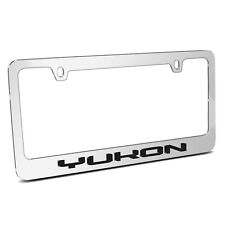 GMC Yukon in 3D Mirror Chrome Metal License Plate Frame picture