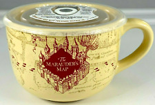 Harry Potter Soup Mug Marauders Map 24 oz Pressure Release Lid Wizarding World picture