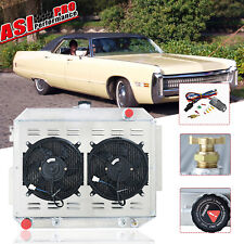 ASI 4 Row Radiator+Shroud Fan For 66-70 Chrysler Imperial Dodge Polara/Fury picture