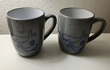 Set Of Two Custom Designed Whale Mugs  picture