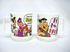 Pair of Vintage 1988 Flintstones Mail Away Vitamin Premium Mug by Deka  picture