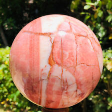2010g Natural Rhodochrosite “Pork Stone” Quartz Crystal Sphere Ball HH745 picture