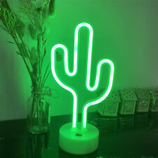 LED Neon Sign Night Light Wall Lamp Bedroom Store Artwork Wedding Decor Cactus picture