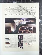 2000 ADVERTISING ADVERTISEMENT for Fisher DLX pontoon boat 2001 1999 2002 picture