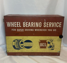 1950s Federal Mogul Metal Cabinet Wheel Bearing Service For Safer Driving Vtg picture
