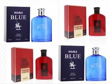 Lot 4pcs Men Perfume Double  Red Essential Double Blue EDT 3.3oz Fragrance Spray picture