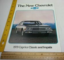Chevrolet Caprice Classic Impala 1979 car brochure magazine C54 options colors picture