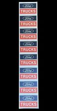 8 New Vintage Ford Trucks Nylon Lapel Sticker Car Show Marketing Events Industry picture