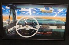 Vintage DAPY Paris Poster Radio Mid-Century Cadillac Dashboard Clock MINT - RARE picture