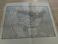1891 USDA United States Weather Map Showing Areas of Low Pressure a 