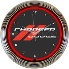 DODGE CHARGER NEON CLOCK picture