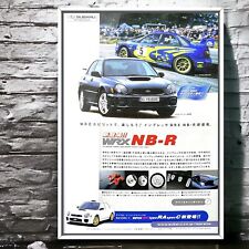 Authentic Official SUBARU IMPREZA WRX NB-R Ad Poster Mk2 GDB EJ20 WRC STI RA picture