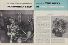 1958 Ford Edsel Fuel Injection Upgrade Vintage Magazine Article Ad 332 361 410 picture