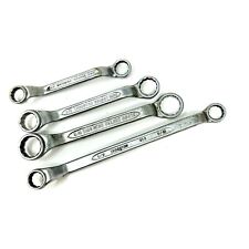 4 pcs Vintage Indestro Select Double Box End Wrench Set Forged USA picture