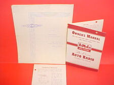 1951 FORD CUSTOM DELUXE CRESTLINE ORIGINAL M-2 BENDIX AM RADIO OWNERS MANUAL + picture