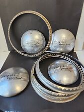 1937 CHRYSLER IMPERIAL Dog Dish Hubcaps & Rings - Man Cave picture