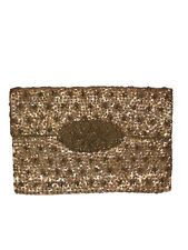 Vintage Beaded Hong Kong Clutch Satin Purse ￼ picture