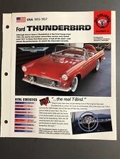 1955 - 1957 Ford Thunderbird Poster, Spec Sheet, Folder, Brochure - Awesome L@@K picture