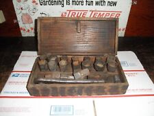 Vintage Frank Mossberg 20 Pc. Wrench Set # 355 with WOODEN BOX VINTAGE FORD picture