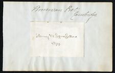 Henry Wadsworth Longfellow d1882 signed autograph 4x2.5 cut American Poet JSA picture